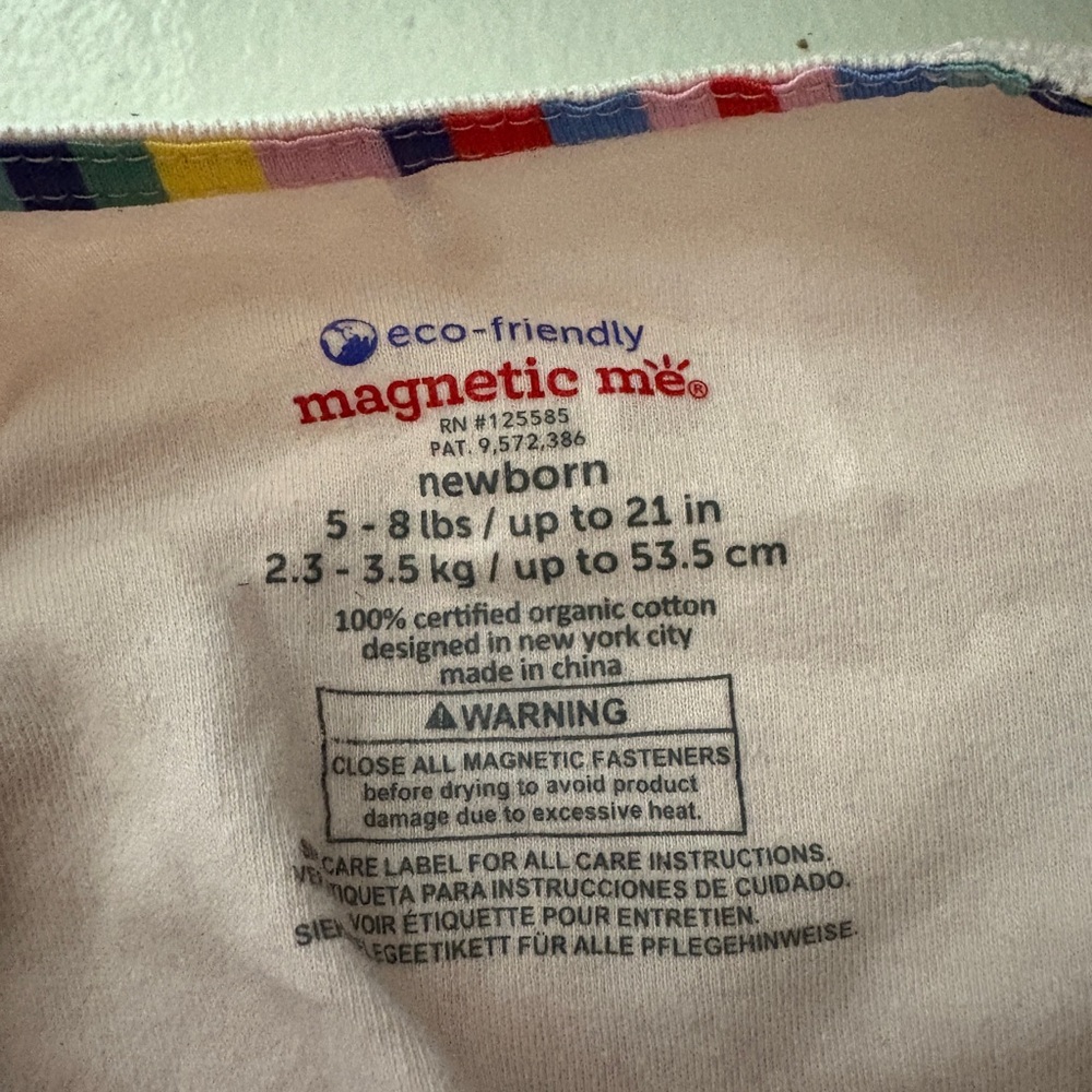 MAGNETIC ME newborn organic cotton footie onesie bundle - Picture 4 of 5